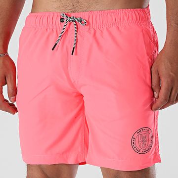 Anthill - Shorts de baño Pequeño AAA Rosa Fluo Negro