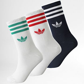 Adidas Originals - 3 Pares De Calcetines JV7408 Blanco Azul Marino