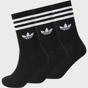 Adidas Originals - 3 Pares De Calcetines De 3 Rayas JV7402 Negro