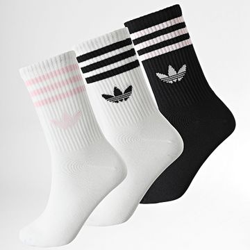 Adidas Originals - 3 Pares De Calcetines JV7405 Blanco Negro