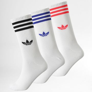 Adidas Originals - 3 Pares De Calcetines De 3 Rayas JV7419 Blanco