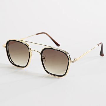 Frilivin - 992 Gafas de sol Marrón Negro Oro