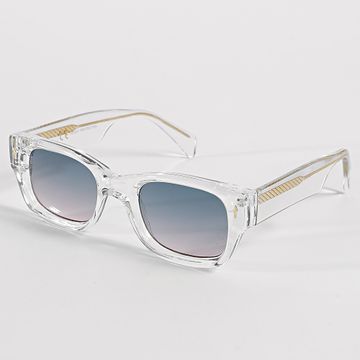 Frilivin - 168 Verde Rosa Gradiente Gafas de sol transparentes