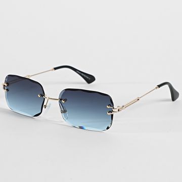 Frilivin - Gafas de sol azul marino dorado 980