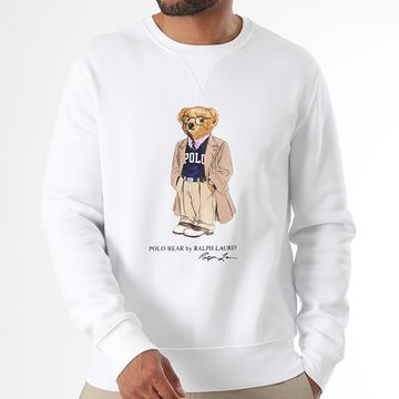 Polo Ralph Lauren - Sudadera Bear Crewneck Polo Blanco