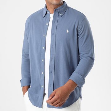 Polo Ralph Lauren - Camisa de manga larga Oxford azul