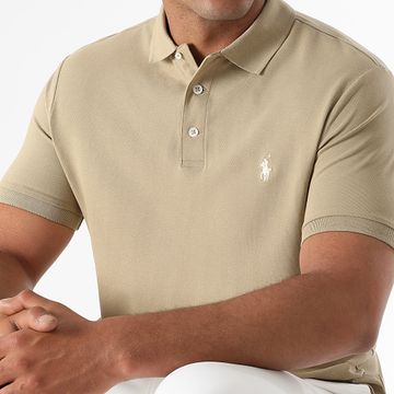 Polo Ralph Lauren - Polo Manga Corta Personalizado Slim Fit Original Player Beige