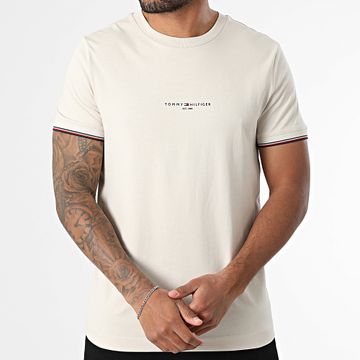 Tommy Hilfiger - 2584 Camiseta Beige Logo