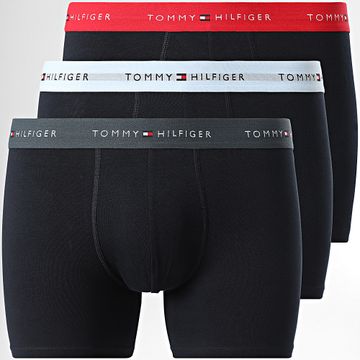 Tommy Hilfiger - Juego de 3 calzoncillos 2765 Navy Red Grey Charcoal