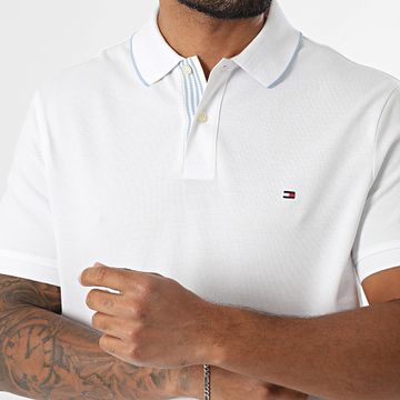 Tommy Hilfiger - Polo de manga corta Seas Placket Intrest 9542 Blanco