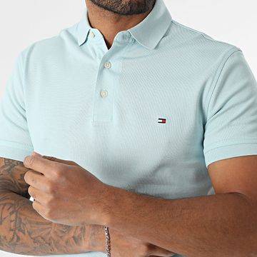 Tommy Hilfiger - Polo Manga Corta Slim 1985 7771 Azul Claro