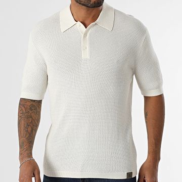 Calvin Klein - Polo de punto de manga corta 306G Crudo