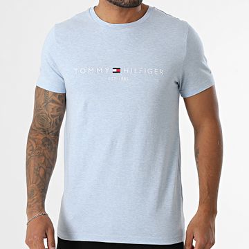 Tommy Hilfiger - 1797 Camiseta Azul Claro Logo Slim