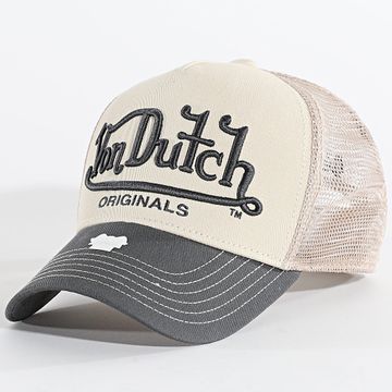 Von Dutch - Riverside Trucker Cap 7030890 Beige Gris Carbón