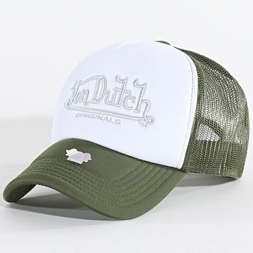 Von Dutch - Atlanta Trucker Cap 7030873 Blanco Verde Caqui