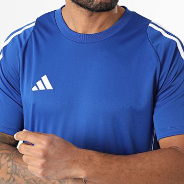 Adidas Performance - Tee Shirt A Bandes Tiro24 Jersey IS1014 Bleu Roi
