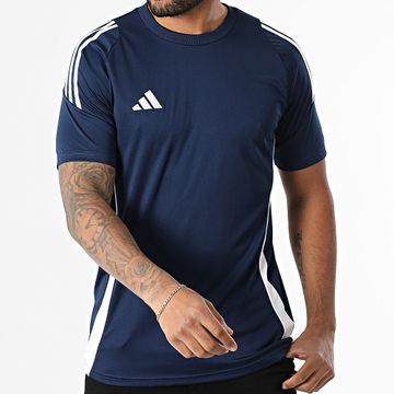 Adidas Performance - Camiseta A Rayas Tiro24 Jersey IS1018 Azul Marino