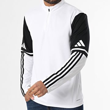Adidas Performance - Sudadera de rayas con cremallera SQ25 JD2987 Blanco