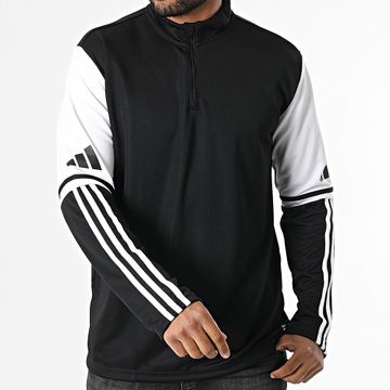 Adidas Performance - Sudadera de rayas con cremallera SQ25 JE2767 Negro