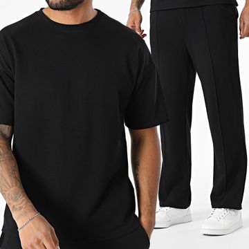 Uniplay - 159 Conjunto de camiseta oversize negra y pantalón de chándal