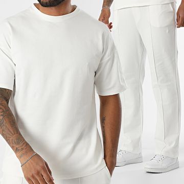 Uniplay - Conjunto de camiseta oversize y pantalón de chándal 159 crudo