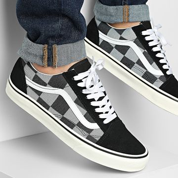 Vans - Zapatillas Old Skool D5NBMA1 Mono Checkerboard Negro