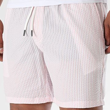 Classic Series - Pantalón corto a rayas 050 Rosa Blanco