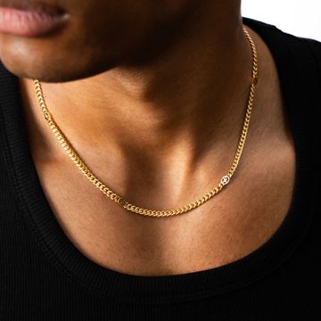 Make It Shine - Collar de oro con eslabones cubanos