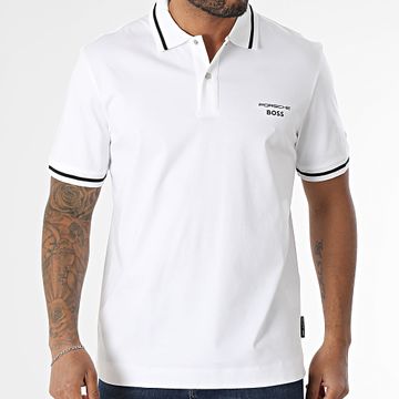 BOSS - Polo de manga corta Porsche Parris 197 50543257 Blanco