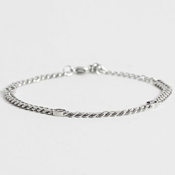 Make It Shine - Pulsera de eslabones cubanos Plata
