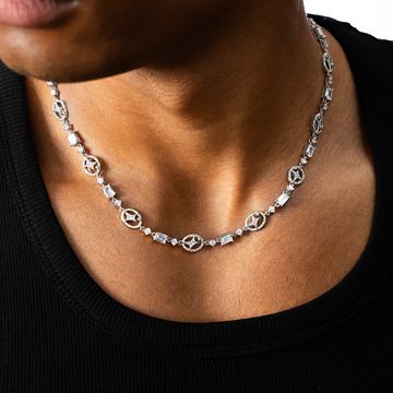 Make It Shine - Collar de plata Iced Signature