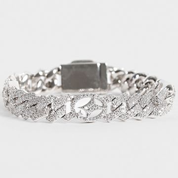 Make It Shine - Pulsera de eslabones Signature Strass Plata