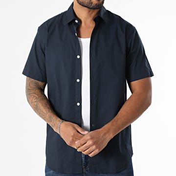 JJREBEL - Gavin Camisa de manga corta azul marino