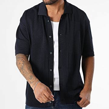Mackten - 238 Camisa de manga corta de malla azul marino