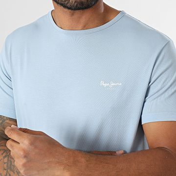 Pepe Jeans - Slim Tee Shirt Original Basic PM508212 Azul claro