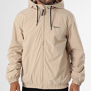 Pepe Jeans - Monson Chaqueta con capucha y cremallera PM403166 Beige