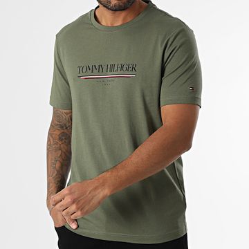 Tommy Hilfiger - Camiseta Marca Love Hilfiger 0324 Caqui Verde