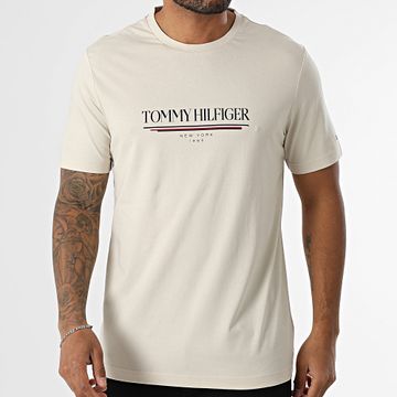 Tommy Hilfiger - Camiseta Marca Love Hilfiger 0324 Beige