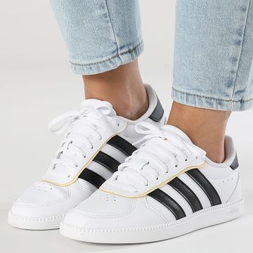 Adidas Performance - Breaknet Sleek J JQ3056 Calzado Blanco Core Negro Naranja Tint Zapatillas Mujer