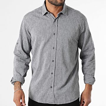 Armita - 807 Regular Fit Camisa Manga Larga Negro Brezo
