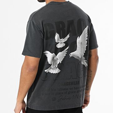 Classic Series - G-28 Camiseta oversize gris antracita negra