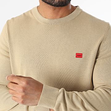 HUGO - Jersey San Cassius 50475083 Beige oscuro