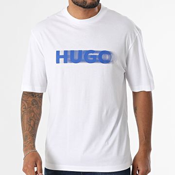 Hugo Azul - Camiseta Nalax 50543493 Blanca