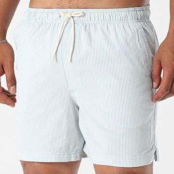 Jack And Jones - Shorts de baño Maui Light Blue White Stripe