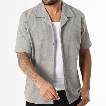 Jack And Jones - Blujonah Camisa Gris Manga Corta