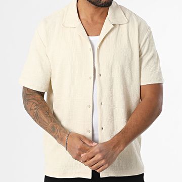 Jack And Jones - Blujonah Camisa de Manga Corta Beige Claro