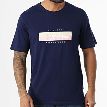 Jack And Jones - Frederiksberg Box Script Camiseta Azul Marino