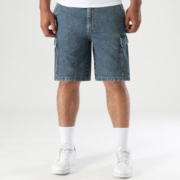 Jack And Jones - Bill Pantalones cortos vaqueros anchos Azul Denim