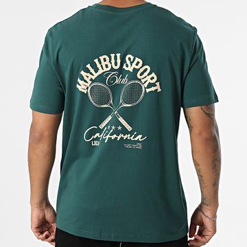 Luxury Lovers - Camiseta oversize Malibu Sport Club Beige Verde