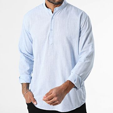 Armita - 808 Camisa Manga Larga Regular Fit Azul Real Moteado